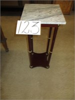 Marble top accent table