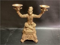 Gold Colored Monkey Candle Holders,plastic