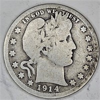 1914 Barber Quarter