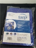 New All Purpose blue poly tarp 10 ft x 12 ft