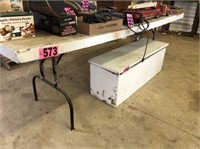 8ft wood folding table NO SHIPPING