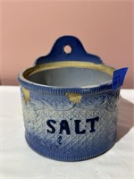 Antique Salt Jar- Has Some Cracks And Chips