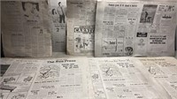 7pc 1972 Newspaper Print Plates w/Bucks County