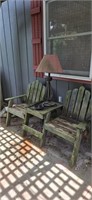 Wood Double Outdoor Chair