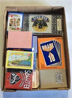 Lot of cards and dominos