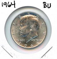 1964 Kennedy BU Silver Half Dollar