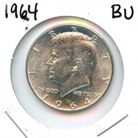 1964 Kennedy BU Silver Half Dollar