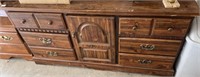 Vintage dresser, solid wood 60 inches wide 31 1/2