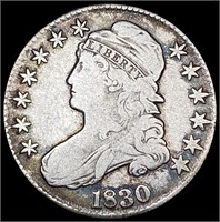 1830 Capped Bust Half Dollar NICELY CIRCULATED
