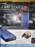 TYPE S JUMP STARTER AND  POWER BANK RETAIL $130