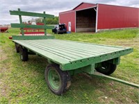 14 ft hay wagon- good condition - green