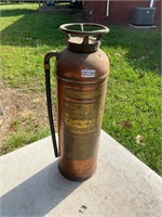 Vintage Copper fire extinguisher W.D. Allen