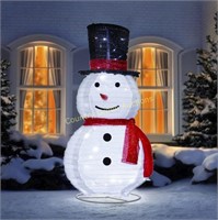 ATDAWN 3ft Pre-Lit Snowman, 60 LED Outdoor Decor -