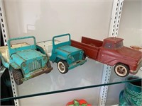 Vintage Tonka Jeeps & Pickup Truck For Restoration