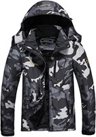 Men's Waterproof Ski Jacket Warm Snow Coat Lg