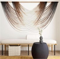 FLBER MACRAME WALL HANGING BROWN BOHO WALL DECOR