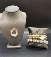 Boutique Bracelets And Pendant Necklace