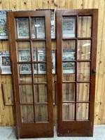 Nice Set of Early Pine French Doors