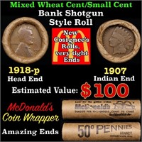 Small Cent Mixed Roll Orig Brandt McDonalds Wrappe