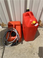 Boat gas can and 5 gallon fuel can