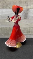 Vintage 1960's Large Murano Lady Dancer Figurine 1