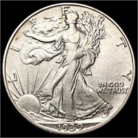 1939-D Walking Liberty Half Dollar CLOSELY