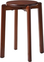 YMYNY Beech Stool, 1 Pcs, Walnut, 17.7H