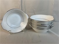 8 Noritake Ranier Soup Bowls