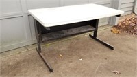 Metal and Laminate Office Desk