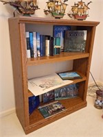 Wood Bookcase - NOT CONTENTS