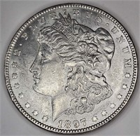 1897 AU Grade Morgan Silver Dollar