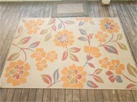 Large Floral Outdoor Area Rug