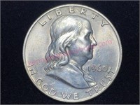 1960-D Franklin Half Dollar (90% silver)