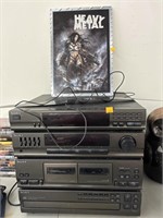 Sony Stereo System & Heavy Metal Sign