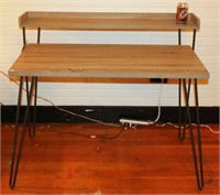 Tiered Desk with Hairpin Legs- Vintage Style