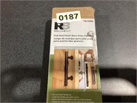 RELIABILT Matte BlackSingle Barn Door Handle