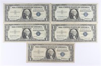(5) x ANTIQUE UNITED STATES BANK NOTES