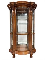 Pulaski Side Door Bow Front Curio Cabinet