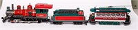 Lot of G Scale Christmas Trains and Trolley