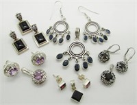 (5) Matching Necklace Pendants/Earrings Sets