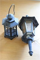 GOTHIC OUTDOOR LIGHT AND CANDLE LANTERN