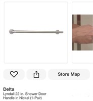Shower Door Handle in Nickel