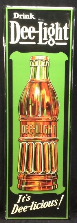 DRINK DEE LIGHT METAL SIGN