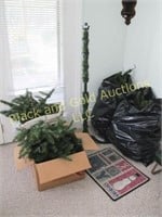 Artificial Christmas tree, about 7'