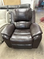 Macy's Karuse Brown Leather Recliner Fast m