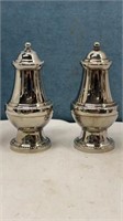 Antique Silver Plated Salt and Pepper Shakers