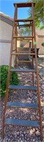 J - FOLDING WOODEN LADDER (G37)