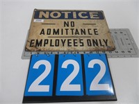 TIN NOTICE EMPLOYEES ONLY SIGN