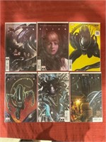 6 bagged and backed comics