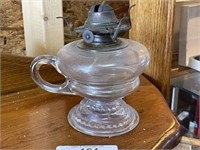 Antique Glass Handle Kerosene Lamp